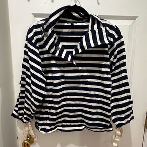 EUC JCrew Button Neck Sweatshirt